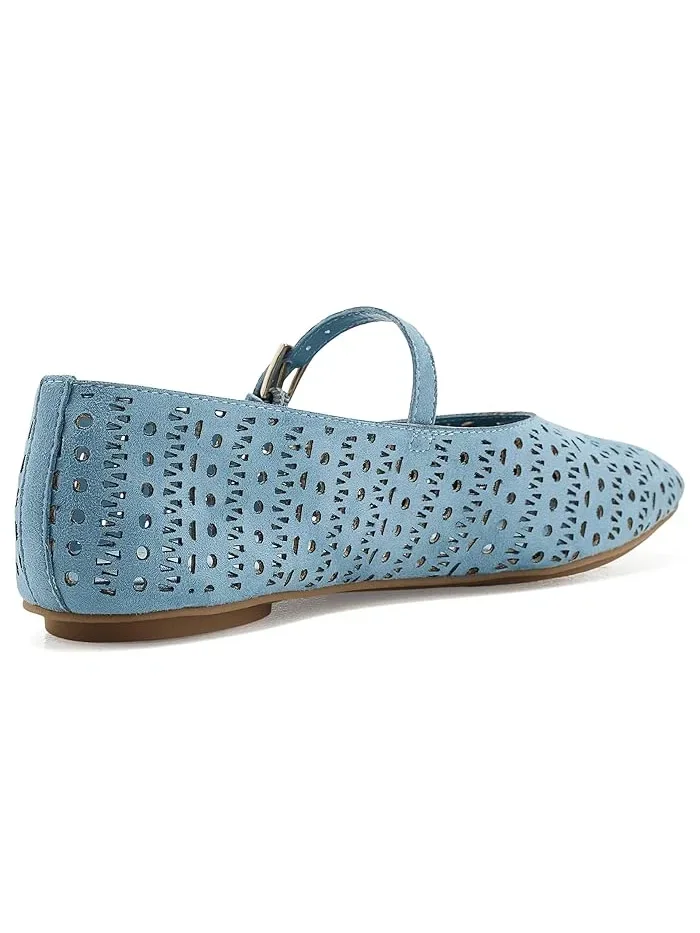 Туфли балетки с пряжкой Connie-P Anne Klein — изображение 3 из 4, синий