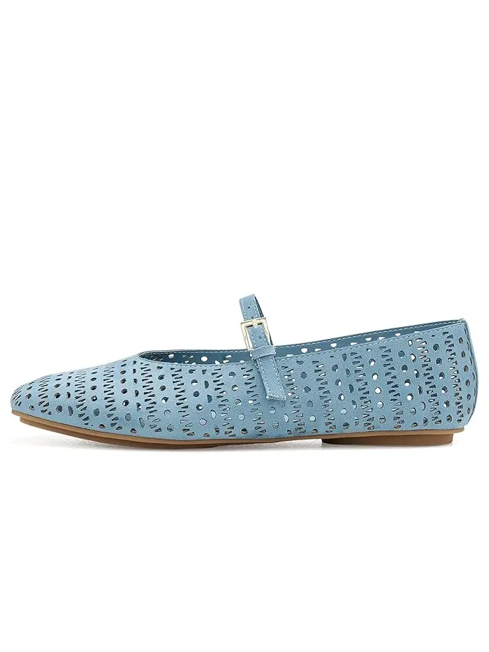 Туфли балетки с пряжкой Connie-P Anne Klein — изображение 4 из 4, синий