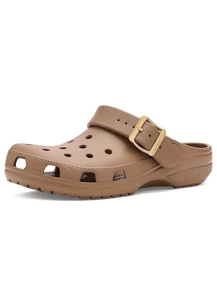 Клоги Classic Buckle Клоги Crocs, Metallic Sepia