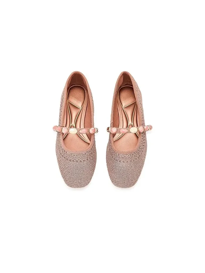 Балетки Zeta Stones Kenneth Cole New York — изображение 2 из 4, розовый золотистый