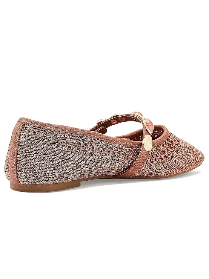 Балетки Zeta Stones Kenneth Cole New York — изображение 3 из 4, розовый золотистый