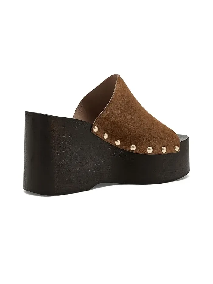 Клоги Kate Clog Slide Stuart Weitzman, Doe — изображение 3 из 4, олениха