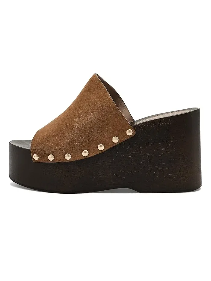 Клоги Kate Clog Slide Stuart Weitzman, Doe — изображение 4 из 4, олениха
