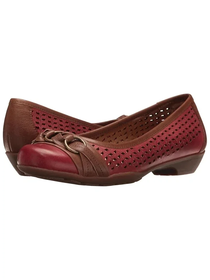 Туфли лазерной перфорацией Posie Softspots Comfortiva — изображение 1 из 4, красный