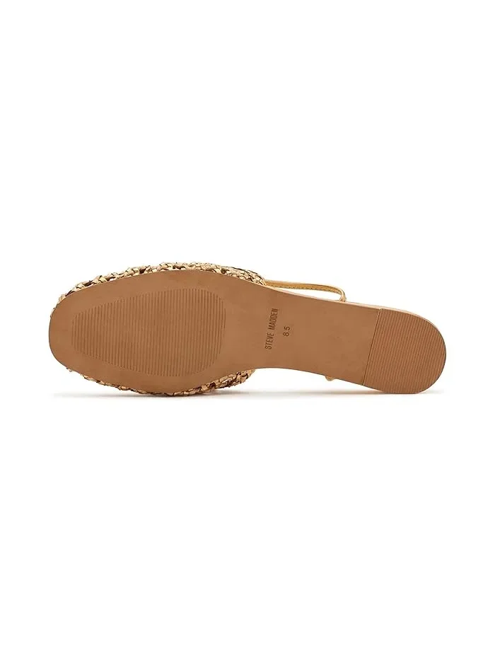 Туфли балетки с завязками Flutter Steve Madden — изображение 3 из 4, натуральный/золотистый
