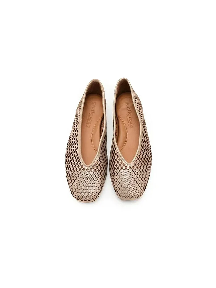 Туфли балетки перфорированные Willow Perf Gentle Souls by Kenneth Cole — изображение 2 из 4, серый