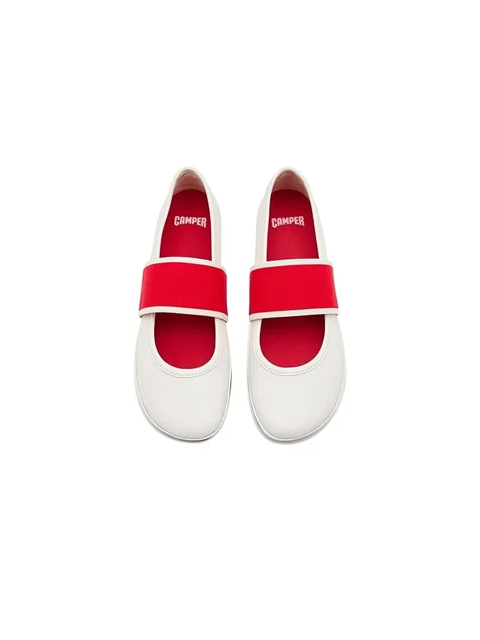 Туфли балетки кожаные Camper Right Nina — изображение 2 из 4, белый натуральный