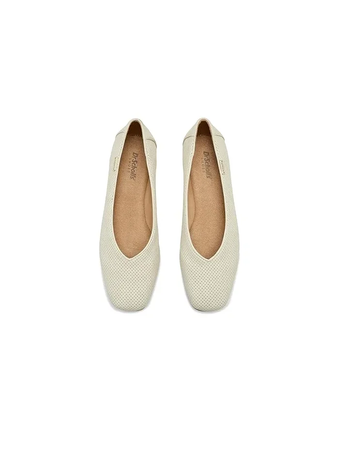 Балетки перфорированные Violet Dr. Scholl's — изображение 2 из 4, кремовый