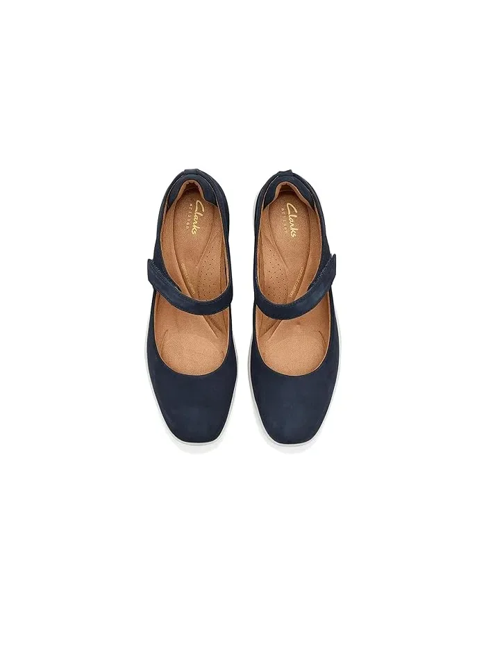 Туфли на невысоком каблуке Lynell Strap Clarks — изображение 2 из 4, темно-синий