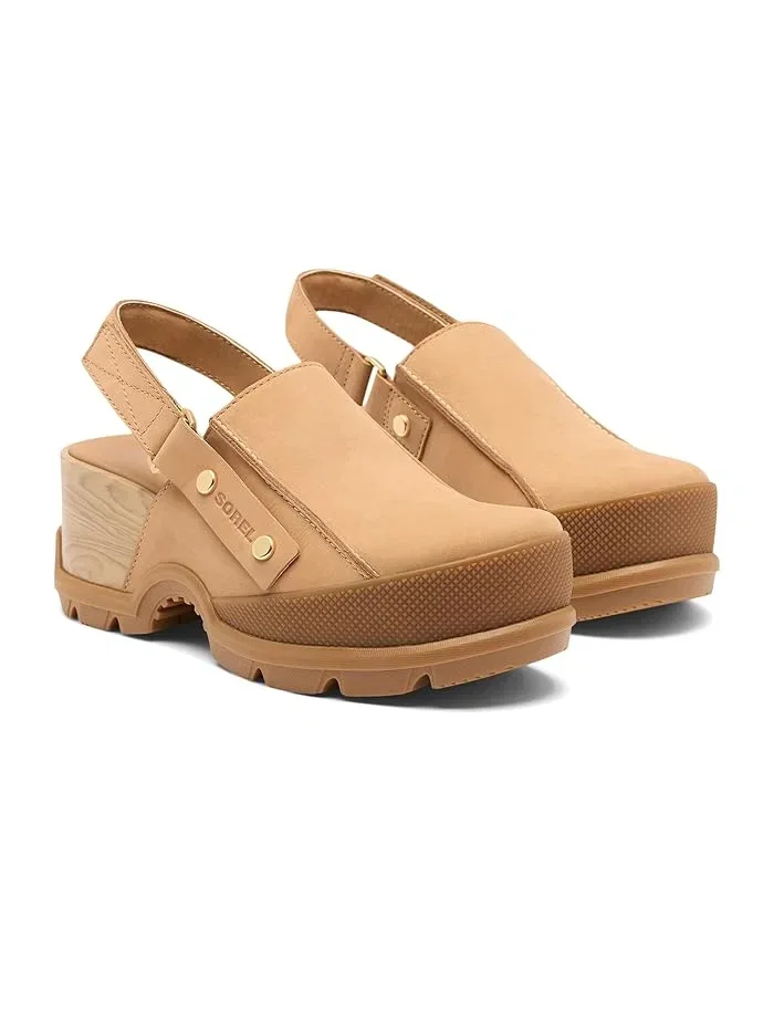 Клоги SOREL Roam'N Clog RBR, Tawny Buff/Gum — изображение 2 из 4, бежевый