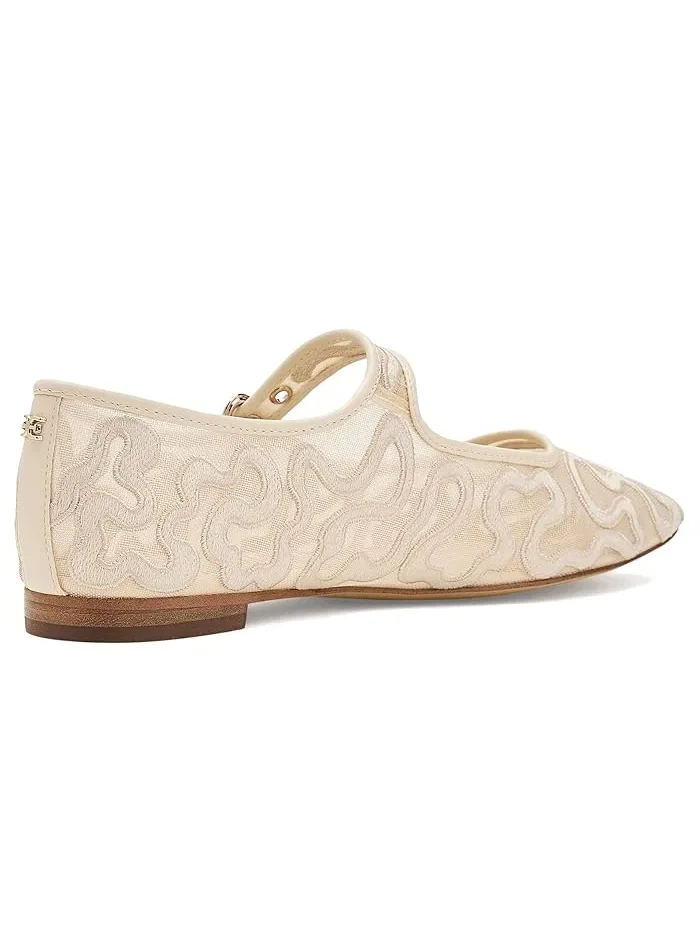 Туфли балетки сетчатые Michaela Mesh Sam Edelman — изображение 3 из 4, слоновая кость