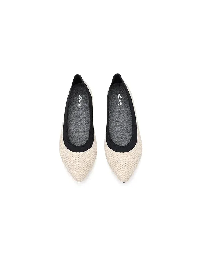 Туфли балетки Breezer Point Allbirds — изображение 2 из 4, белый натуральный черный