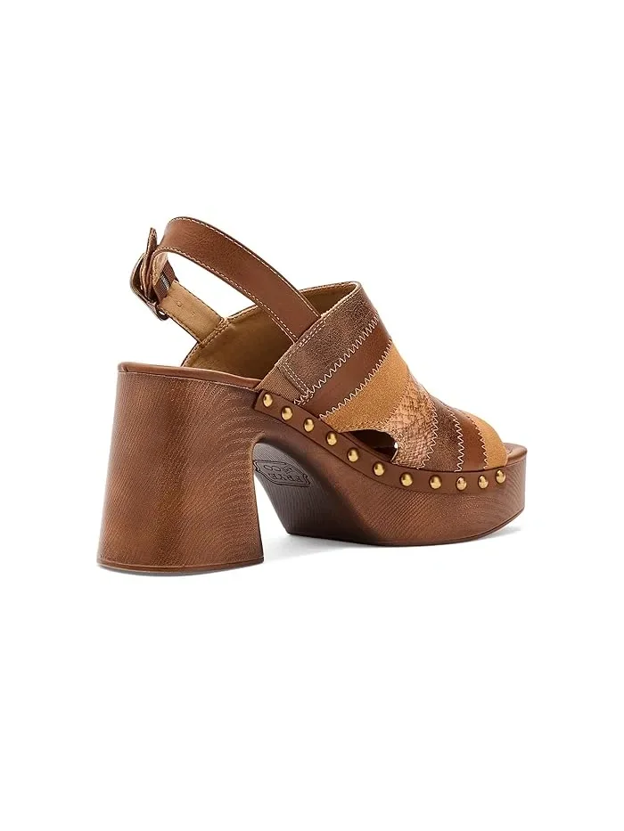 Сабо Wylie Patchwork FRYE AND CO. — изображение 3 из 4, коньячный