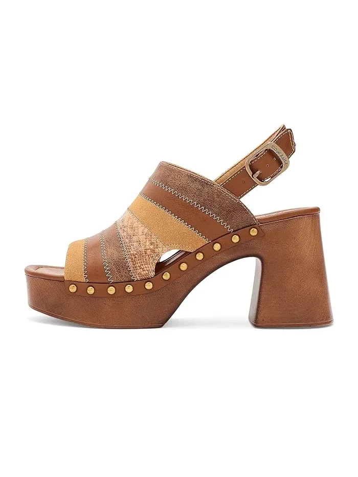 Сабо Wylie Patchwork FRYE AND CO. — изображение 4 из 4, коньячный