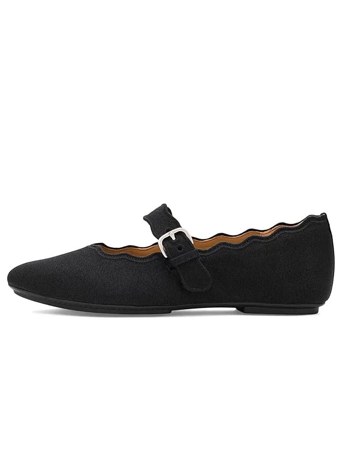 Туфли Мэри Джейн волновой кант Delicato Wave-Edge Canvas FitFlop — изображение 4 из 4, черный