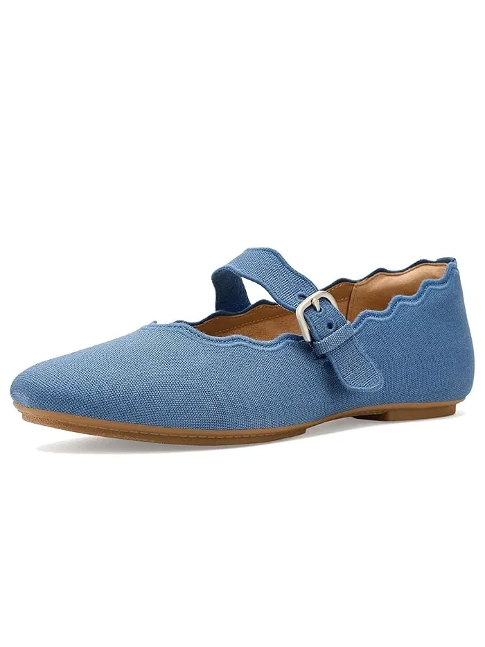 Туфли балетки с волнообразным краем Delicato FitFlop