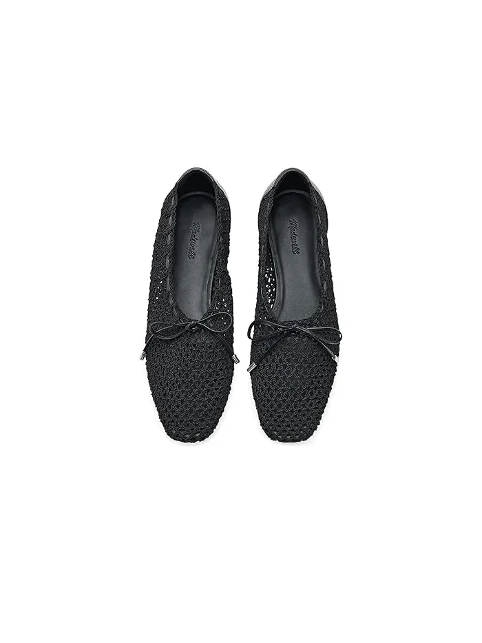 Балетки с рыболовной сеткой Mylie Flat Madewell — изображение 2 из 4, черный