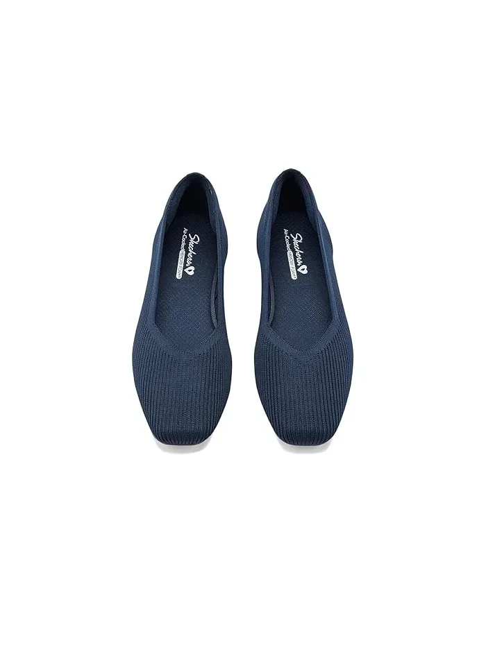 Туфли балетки сетчатые Cleo Square SKECHERS — изображение 2 из 4, темно-синий