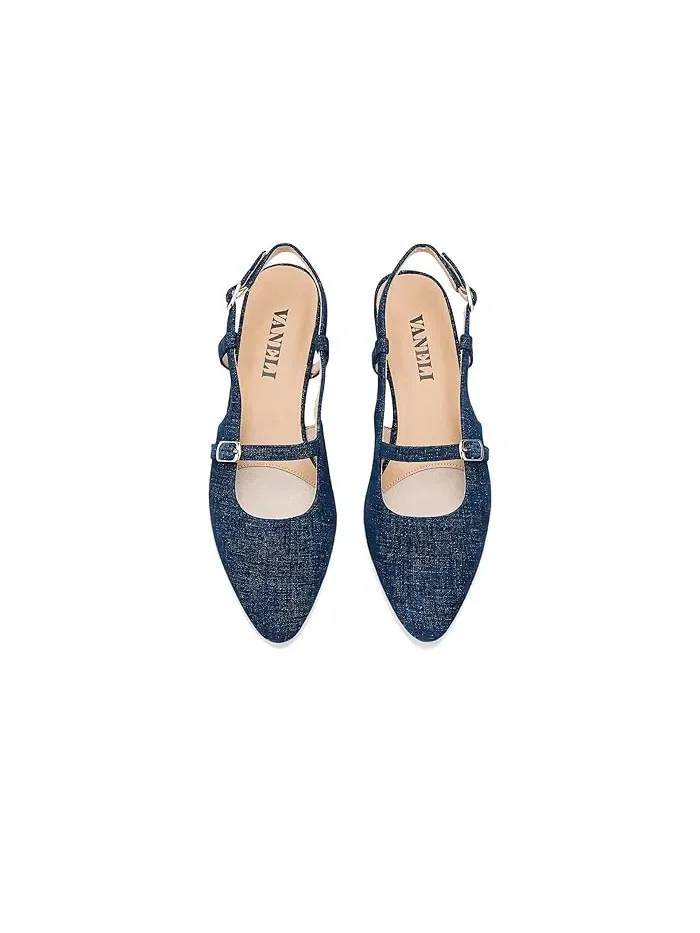 Туфли с джинсовым верхом Gauri Vaneli, Jeans Lino Prt — изображение 2 из 4, бежевый