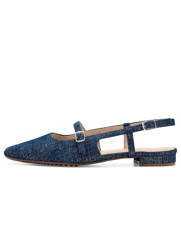 Туфли с джинсовым верхом Gauri Vaneli, Jeans Lino Prt — изображение 4 из 4, бежевый