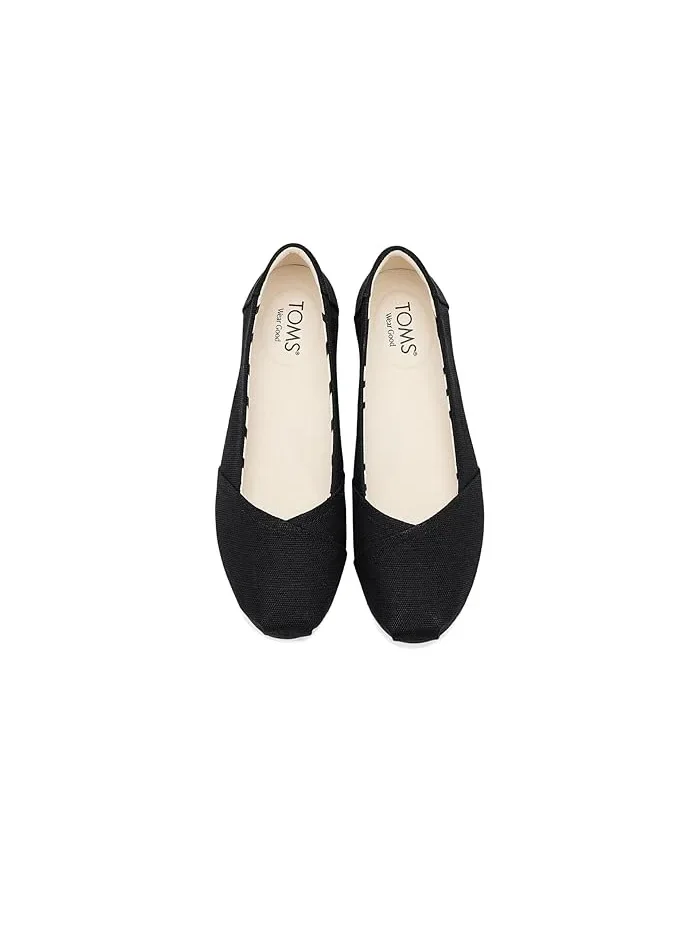 Балетки текстильные Alpargata Ballet TOMS — изображение 2 из 4, черный