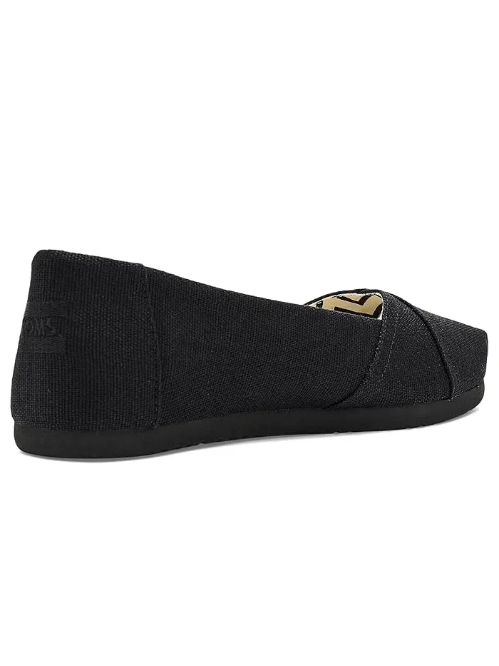 Балетки текстильные Alpargata Ballet TOMS — изображение 3 из 4, черный