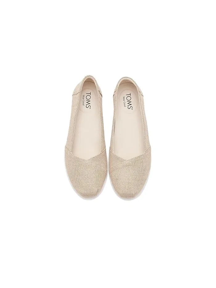 Балетки текстильные Alpargata Ballet TOMS — изображение 2 из 4, золото