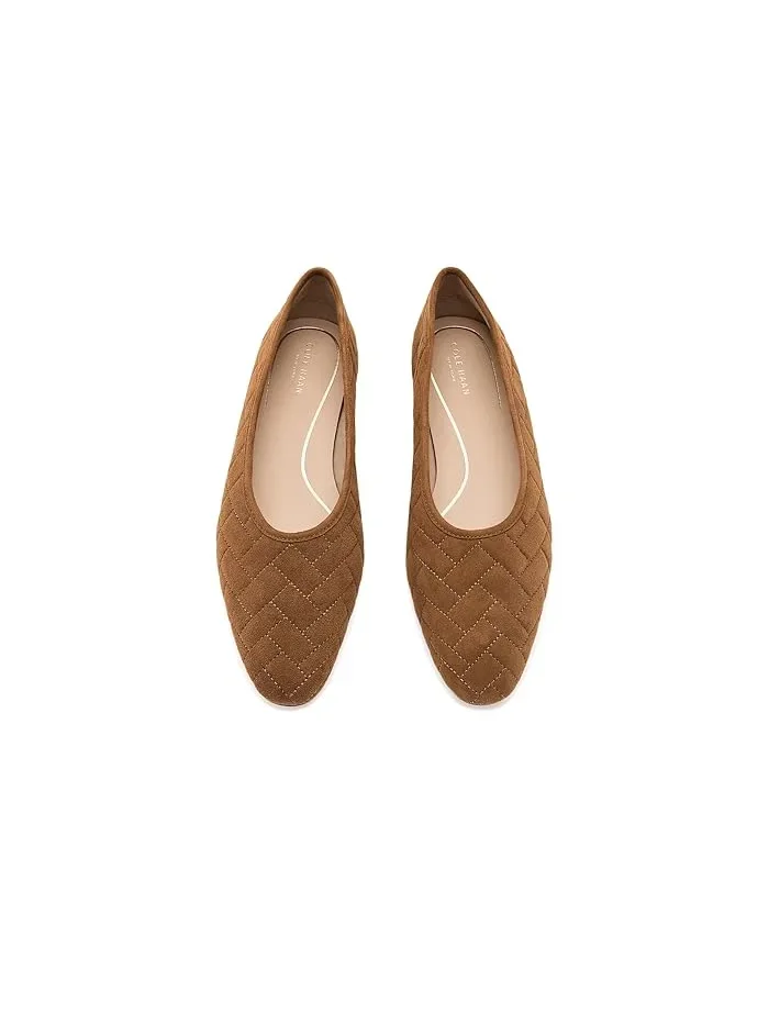 Балетки стеганые Jasleen Cole Haan — изображение 2 из 4, коричневый