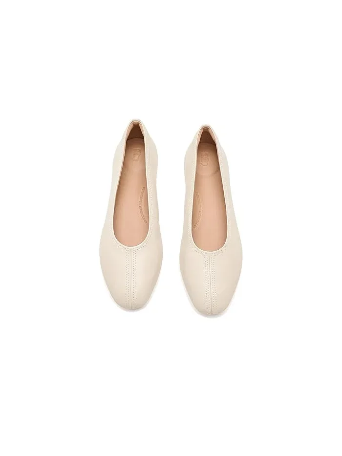 Балетки кожаные Delicato High-Cut FitFlop — изображение 2 из 4, бежевый
