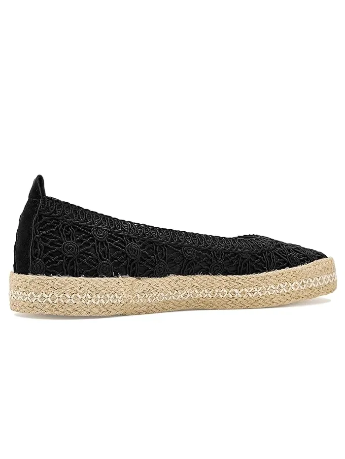 Балетки с кружевными вставками Benita Sol Blowfish Malibu — изображение 3 из 4, черный
