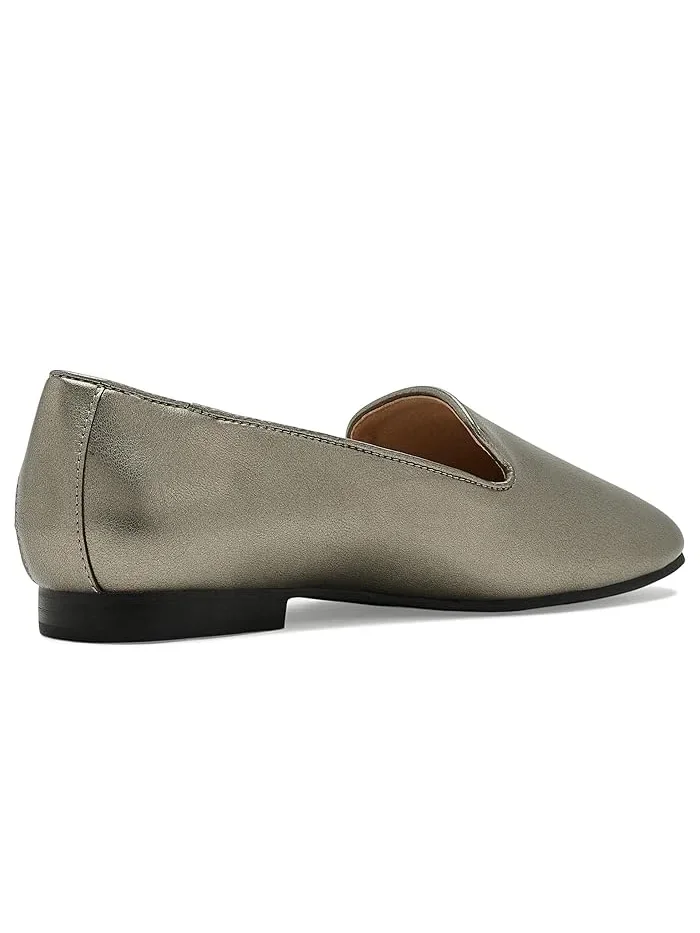 Балетки на плоской подошве с мыском almond toe Ishani Journee Collection — изображение 3 из 4, серебристый