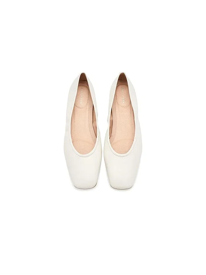 Балетки кожаные Go-To Valinda Cole Haan — изображение 2 из 4, пудра