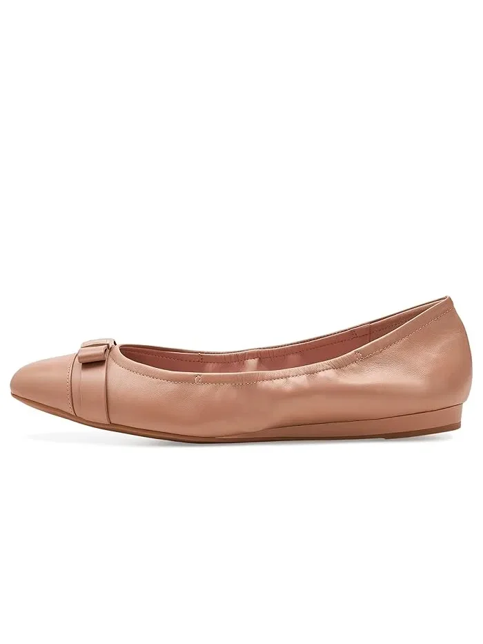 Балетки кожаные Go-To Tova Bow Cole Haan — изображение 4 из 4, песочный