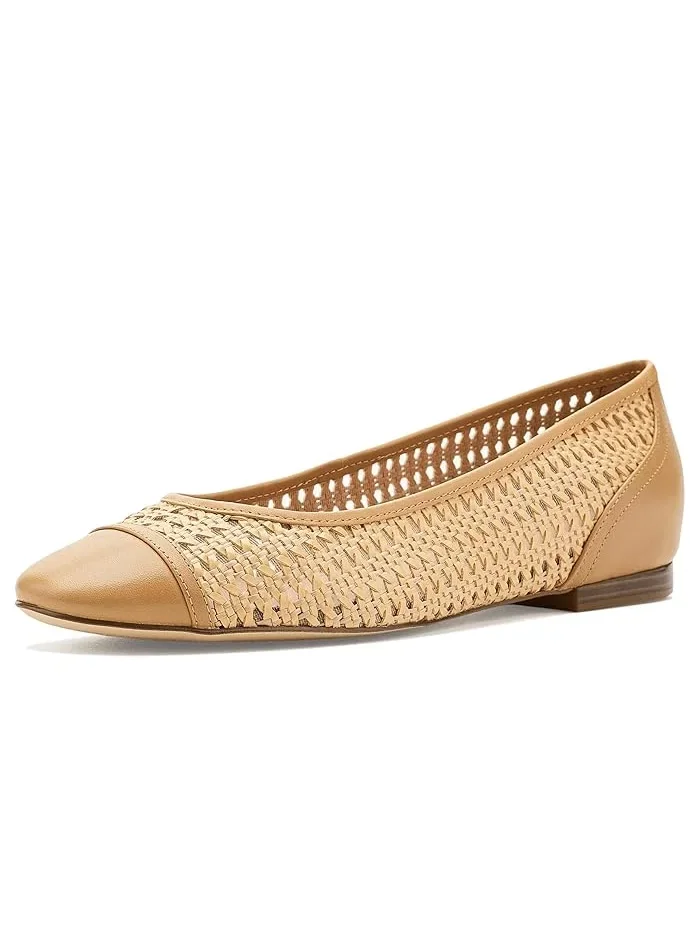 Балетки на танкетке Raquelle Demi Wedge Cole Haan — изображение 1 из 4, бежевый