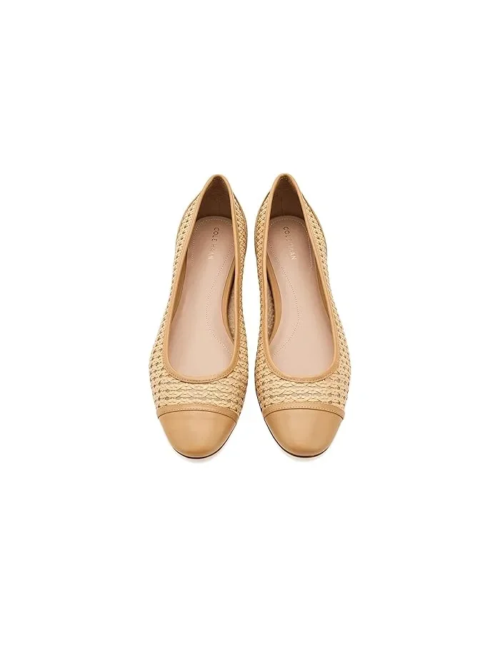 Балетки на танкетке Raquelle Demi Wedge Cole Haan — изображение 2 из 4, бежевый