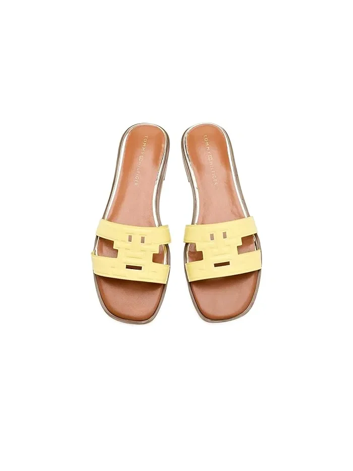 Сандалии с логотипом Terenz Tommy Hilfiger — изображение 2 из 4, желтый