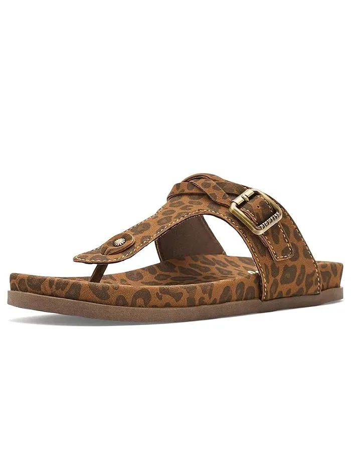 Сандалии-вьетнамки с пряжкой Lakeshore Blowfish Malibu, Leopard