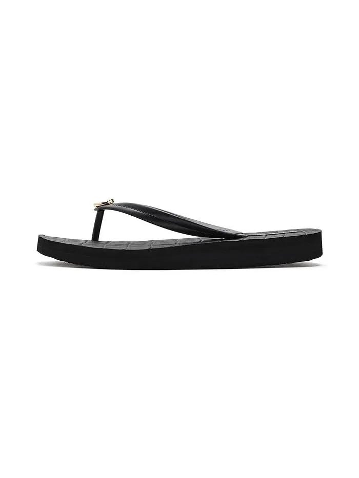 Сандалии-вьетнамки Posie MICHAEL Michael Kors — изображение 4 из 4, черный