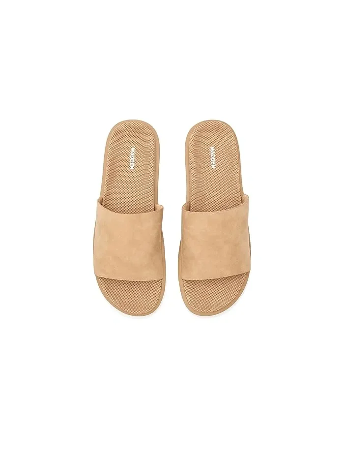 Шлепки кожаные Alden Steve Madden — изображение 2 из 4, тауп
