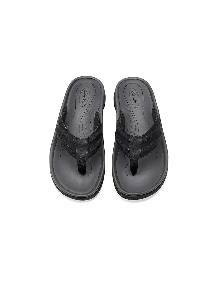Сандалии кожаные Wesley Surf Clarks — изображение 2 из 4, черный