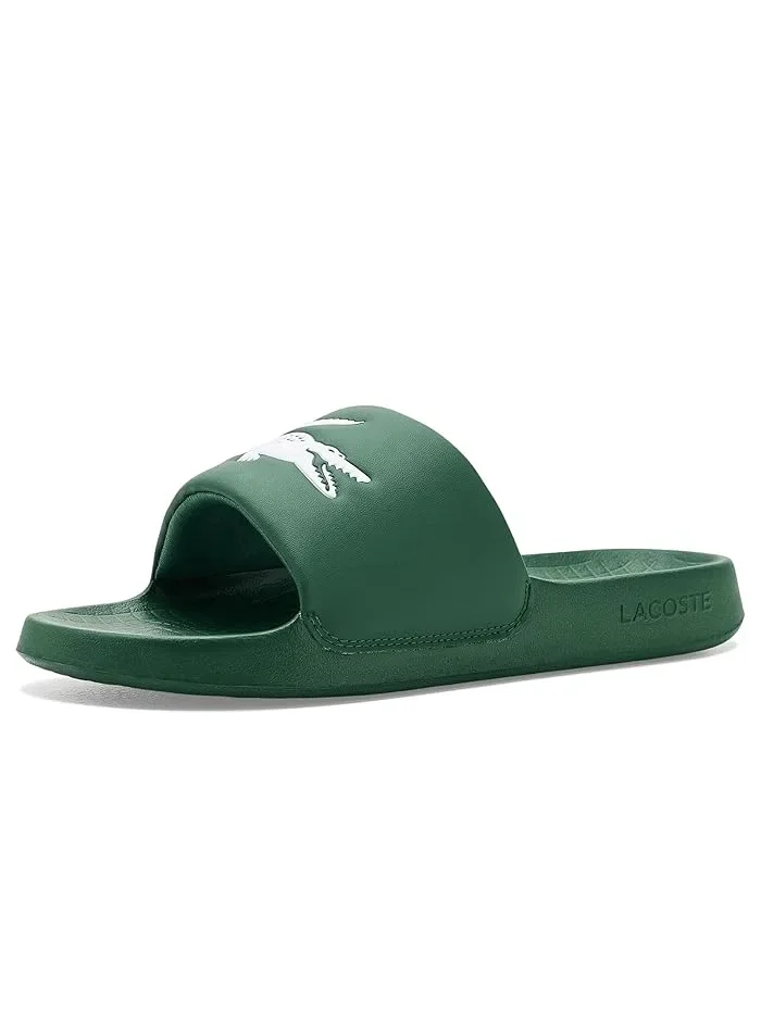 Шлепанцы Serve Slides 1.0 Lacoste — изображение 1 из 4, темный зеленый/белый