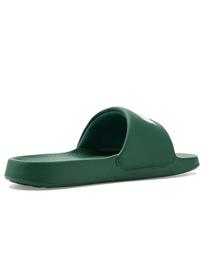 Шлепанцы Serve Slides 1.0 Lacoste — изображение 3 из 4, темный зеленый/белый