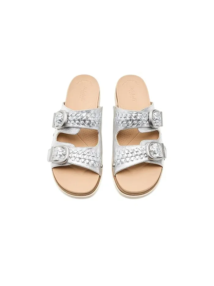 Сандалии-Шлепанцы с ремешками Palmdale Dr. Scholl's — изображение 2 из 4, серебряный
