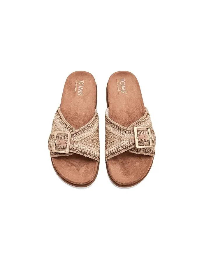 Сандалии-Шлепанцы с ремешком Marin TOMS — изображение 2 из 4, темный бежевый