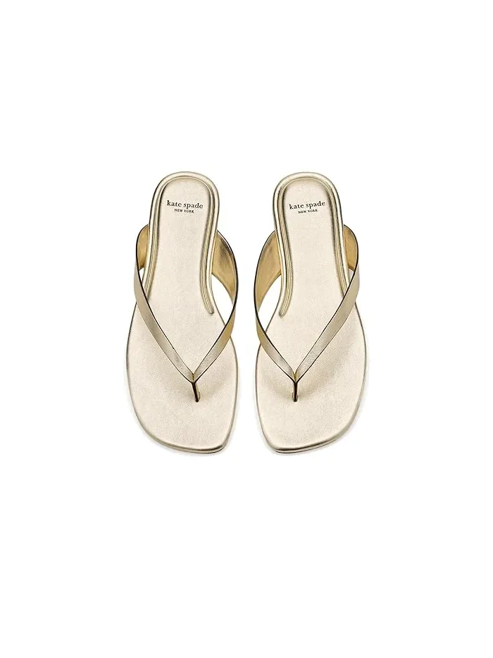 Сандалии-вьетнамки Sandie Kate Spade New York — изображение 2 из 4, бледный золотистый