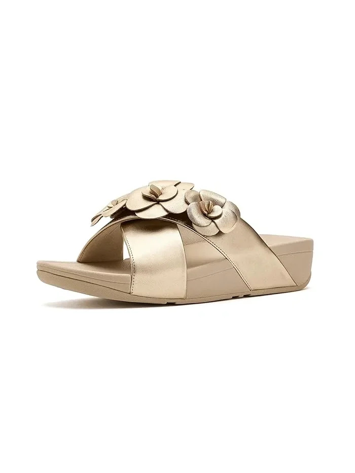 Сандалии Lulu Flower Cross FitFlop — изображение 1 из 4, платиновый