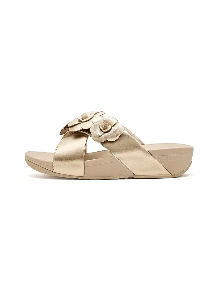 Сандалии Lulu Flower Cross FitFlop — изображение 4 из 4, платиновый