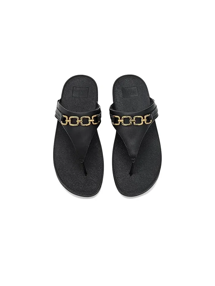 Сандалии с квадратной цепью Lulu FitFlop — изображение 2 из 4, черный