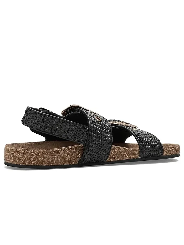 Сандалии плетеные Staffa Raffia AllSaints — изображение 3 из 4, черный/черный