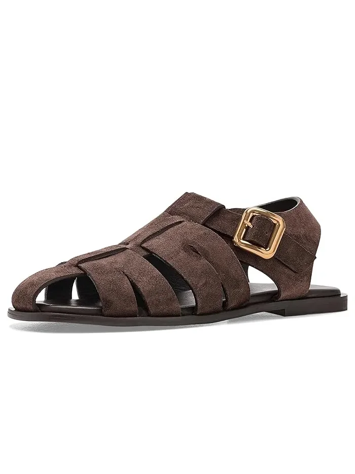 Сандалии Berta Fisherman Sandals Amie Rafa — коричневый